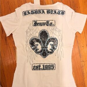 Laguna B White Graphic Tee